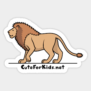 CuteForKids - Lion - Branded Sticker